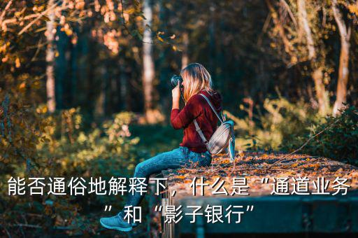能否通俗地解釋下，什么是“通道業(yè)務”和“影子銀行”