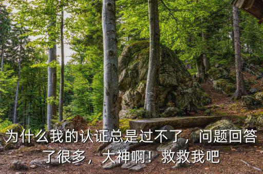 為什么我的認(rèn)證總是過(guò)不了，問(wèn)題回答了很多，大神??！救救我吧
