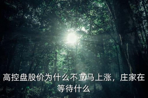 高控盤(pán)股價(jià)為什么不立馬上漲，莊家在等待什么