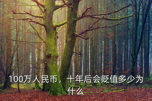 100萬人民幣，十年后會貶值多少為什么