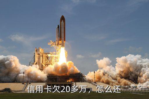 信用卡欠20多萬，怎么還