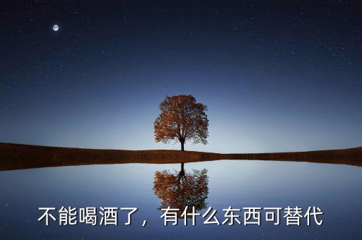不能喝酒了，有什么東西可替代