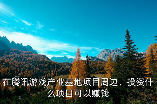 在騰訊游戲產(chǎn)業(yè)基地項(xiàng)目周邊，投資什么項(xiàng)目可以賺錢(qián)
