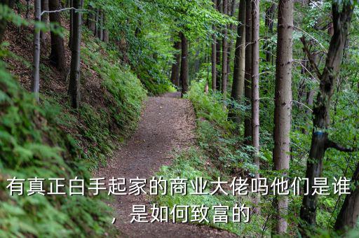 有真正白手起家的商業(yè)大佬嗎他們是誰(shuí)，是如何致富的