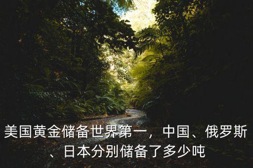 美國(guó)黃金儲(chǔ)備世界第一，中國(guó)、俄羅斯、日本分別儲(chǔ)備了多少噸