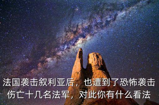 法國(guó)襲擊敘利亞后，也遭到了恐怖襲擊傷亡十幾名法軍，對(duì)此你有什么看法