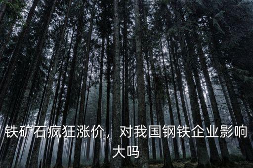 鐵礦石瘋狂漲價(jià)，對(duì)我國(guó)鋼鐵企業(yè)影響大嗎