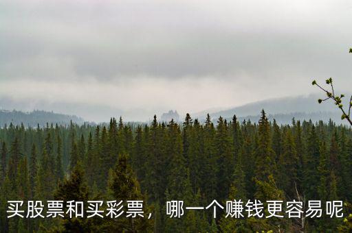 買股票和買彩票，哪一個賺錢更容易呢