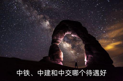 中鐵、中建和中交哪個待遇好