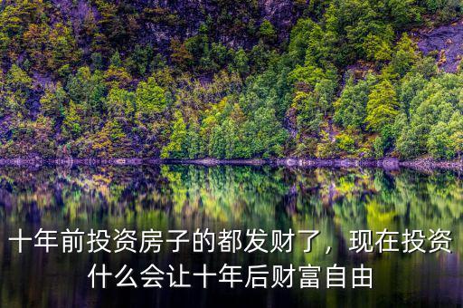 十年前投資房子的都發(fā)財(cái)了，現(xiàn)在投資什么會(huì)讓十年后財(cái)富自由