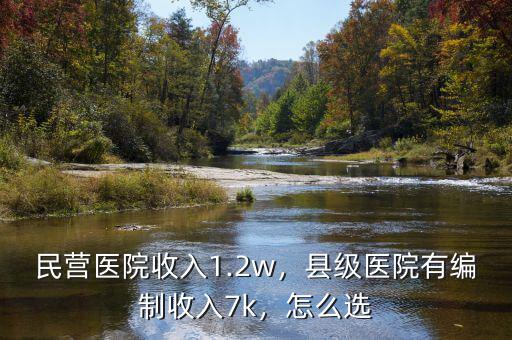 民營醫(yī)院收入1.2w，縣級醫(yī)院有編制收入7k，怎么選