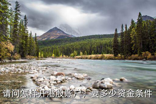 請問怎樣開港股賬戶，要多少資金條件