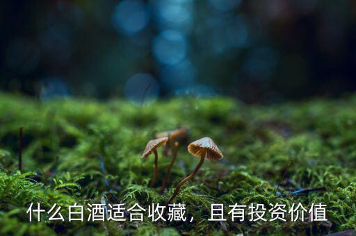 什么白酒適合收藏，且有投資價值