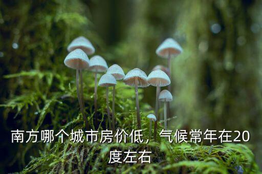 南方哪個(gè)城市房價(jià)低，氣候常年在20度左右