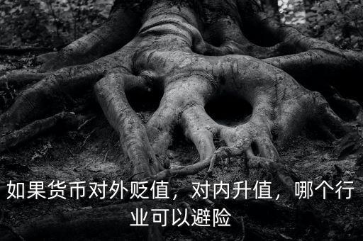 如果貨幣對外貶值，對內(nèi)升值，哪個(gè)行業(yè)可以避險(xiǎn)