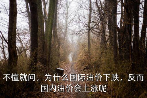 不懂就問，為什么國際油價下跌，反而國內(nèi)油價會上漲呢