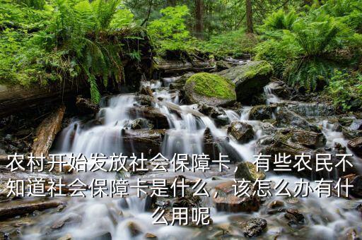 農(nóng)村開始發(fā)放社會保障卡，有些農(nóng)民不知道社會保障卡是什么，該怎么辦有什么用呢