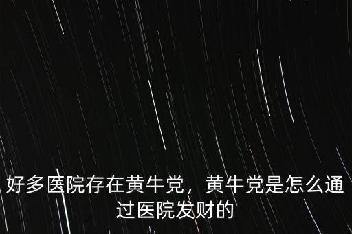 好多醫(yī)院存在黃牛黨，黃牛黨是怎么通過醫(yī)院發(fā)財?shù)? class=