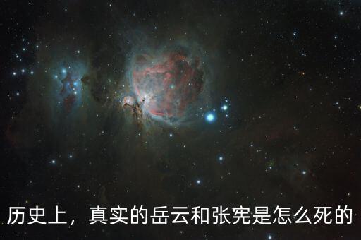 歷史上，真實(shí)的岳云和張憲是怎么死的