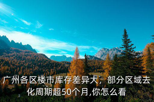 廣州各區(qū)樓市庫存差異大，部分區(qū)域去化周期超50個月,你怎么看