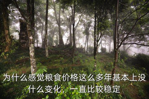 為什么感覺(jué)糧食價(jià)格這么多年基本上沒(méi)什么變化，一直比較穩(wěn)定
