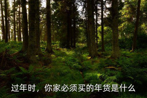 過年時，你家必須買的年貨是什么