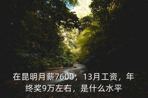 在昆明月薪7600，13月工資，年終獎(jiǎng)9萬(wàn)左右，是什么水平