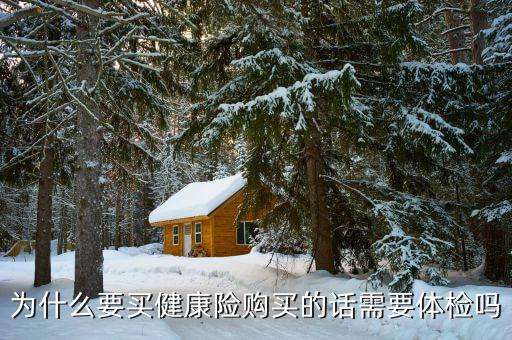 為什么要買(mǎi)健康險(xiǎn)購(gòu)買(mǎi)的話(huà)需要體檢嗎
