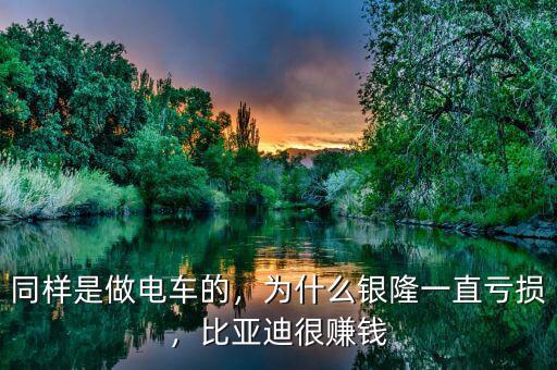 同樣是做電車的，為什么銀隆一直虧損，比亞迪很賺錢