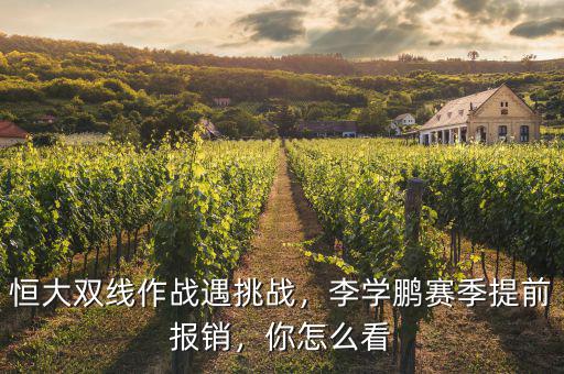 恒大雙線作戰(zhàn)遇挑戰(zhàn)，李學(xué)鵬賽季提前報(bào)銷，你怎么看