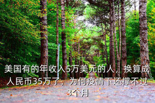 美國有的年收入5萬美元的人，換算成人民幣35萬了，為何疫情下還撐不過3個月