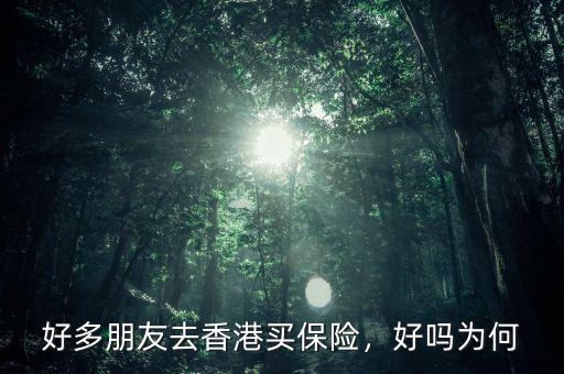 好多朋友去香港買保險(xiǎn)，好嗎為何