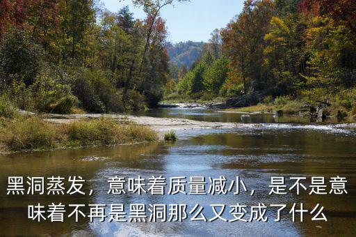黑洞蒸發(fā)，意味著質(zhì)量減小，是不是意味著不再是黑洞那么又變成了什么