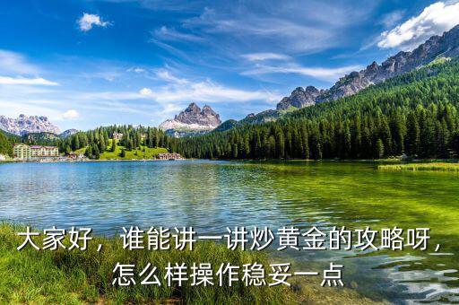 大家好，誰能講一講炒黃金的攻略呀，怎么樣操作穩(wěn)妥一點