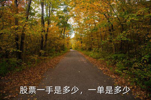 股票一手是多少，一單是多少