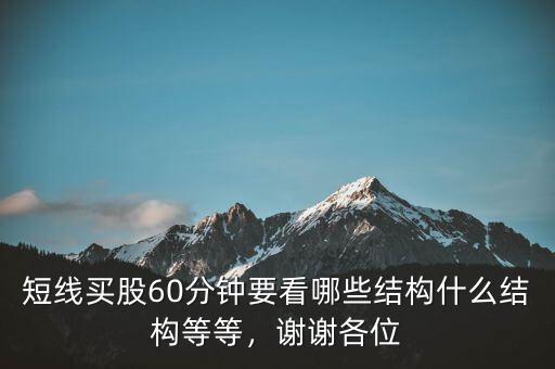 短線(xiàn)買(mǎi)股60分鐘要看哪些結(jié)構(gòu)什么結(jié)構(gòu)等等，謝謝各位