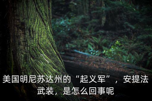 美國明尼蘇達州的“起義軍”，安提法武裝，是怎么回事呢