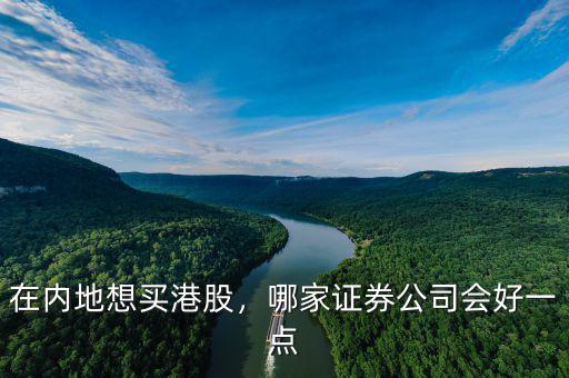 在內(nèi)地想買港股，哪家證券公司會好一點