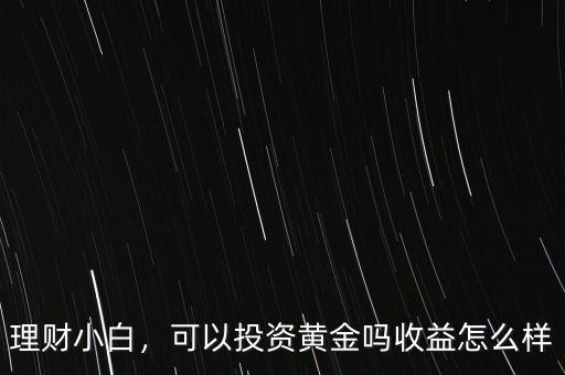 理財小白，可以投資黃金嗎收益怎么樣