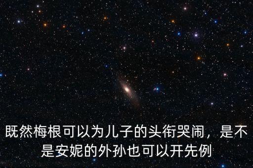 既然梅根可以為兒子的頭銜哭鬧，是不是安妮的外孫也可以開先例