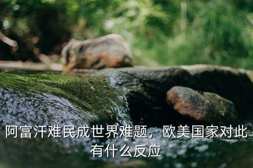 阿富汗難民成世界難題，歐美國家對此有什么反應(yīng)