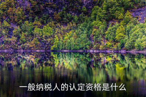 一般納稅人資格證書(shū)是什么，一般納稅人的認(rèn)定資格是什么