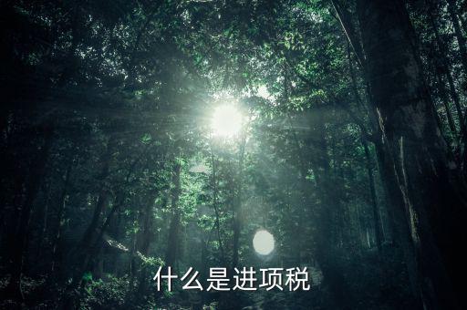 進(jìn)項是指什么，什么是進(jìn)項稅