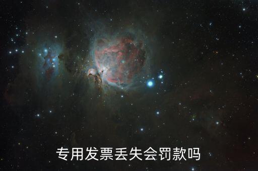 發(fā)票丟失有什么處罰嗎，專用發(fā)票丟失會(huì)罰款嗎