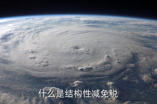 什么是結(jié)構(gòu)性減免稅政策，結(jié)構(gòu)性減稅是什么意思高三政治題中的名詞用通俗的語言解釋一下