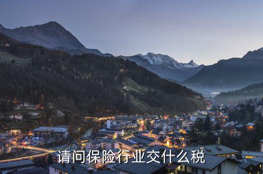 保險(xiǎn)企業(yè)可代征什么稅，保險(xiǎn)公司交哪些稅