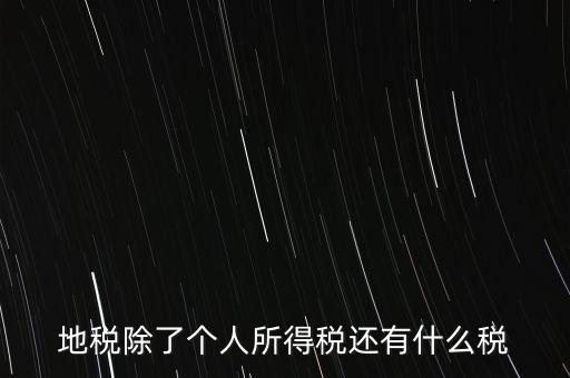 地稅都有什么稅，地稅交什么稅