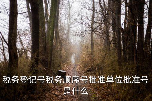稅務(wù)順序號(hào)是什么，稅務(wù)順序號(hào)是什么意思