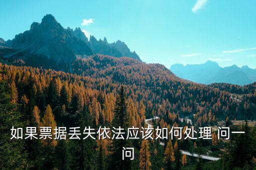 財(cái)政票據(jù)丟失為什么要上報(bào)，財(cái)政性票據(jù)對(duì)方發(fā)票聯(lián)丟失怎么辦