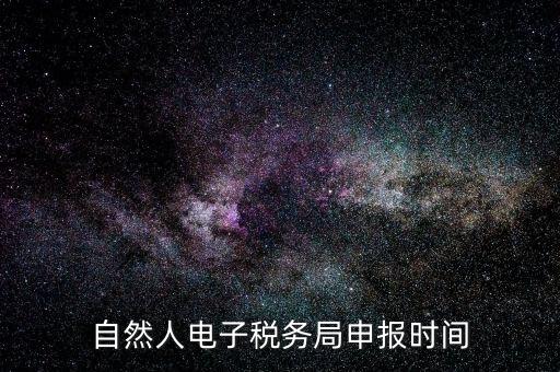 自然人納稅平臺是什么時候，自然人電子稅務(wù)局登錄時間